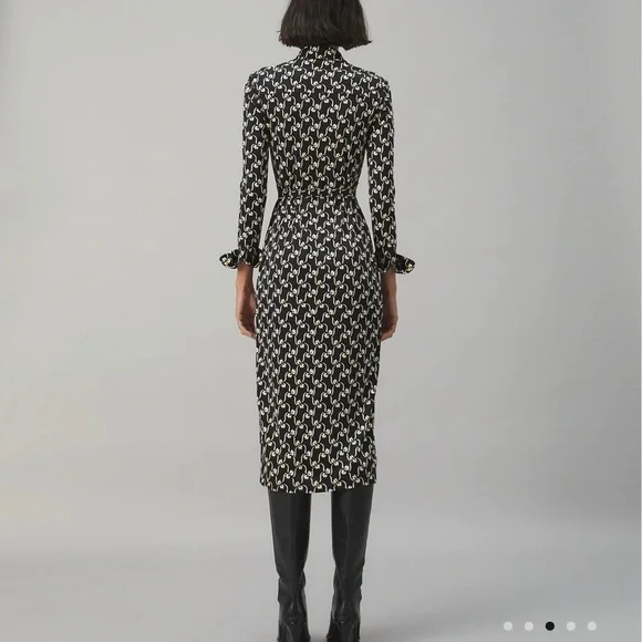 Tory Burch Printed Polo Dress 100% Silk - Picture 3 of 8